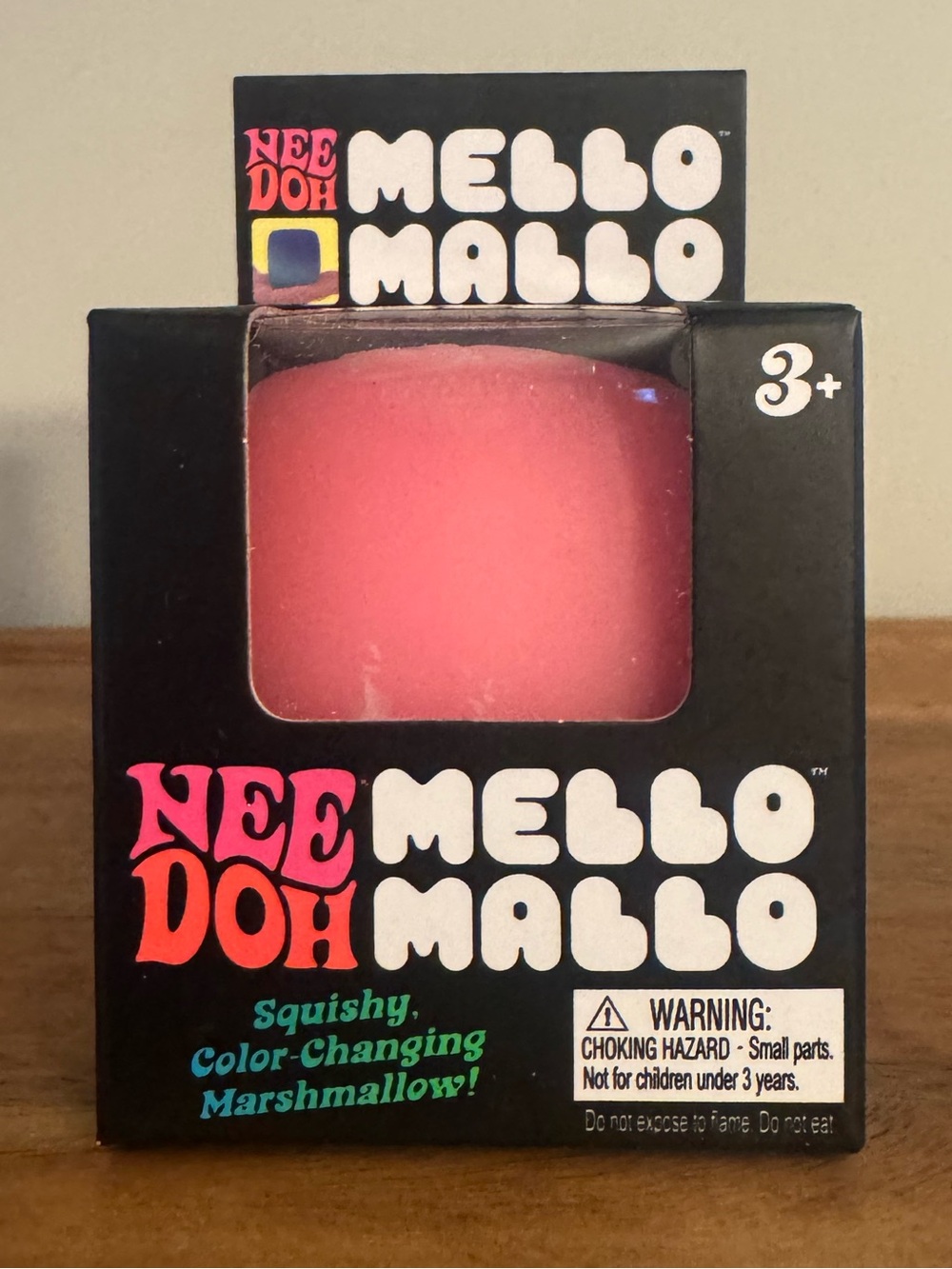 NeeDoh Mello Mallo Squishy Sensory Fidget Color Changing Marshallow - Pink